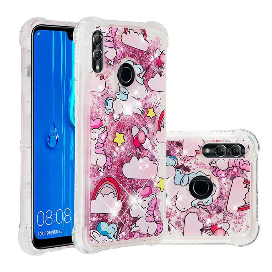 Блестящий Жидкий чехол для huawei P30 P20 Pro P10 P9 Lite Smart P8 Lite mate 20 Pro Y3 Y5 Y6 чехол P Smart