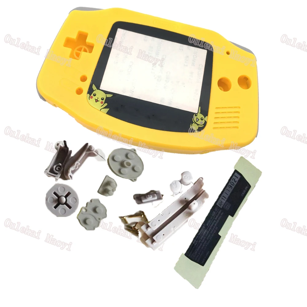 Брендовый Желтый корпус Оптовая цена для Gameboy Advane GBA Ретро консоль полный