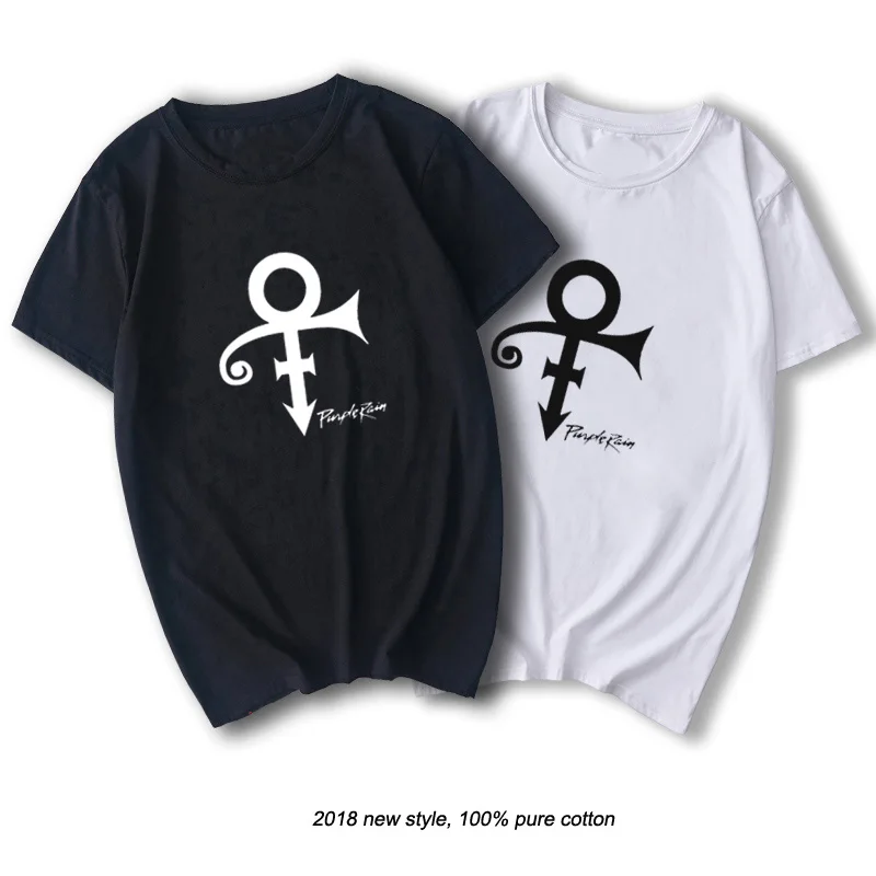 

Prince Purple Rain Rock Roll Cotton Print T-shirt Tee SHIRT Flamboyant musician Prince Roger Nelson vibrant t shirt Short Sleeve
