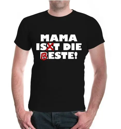 2018 футболка унисекс Kurzarm Mama ist die Beste mum the best Mutter | Мужская одежда