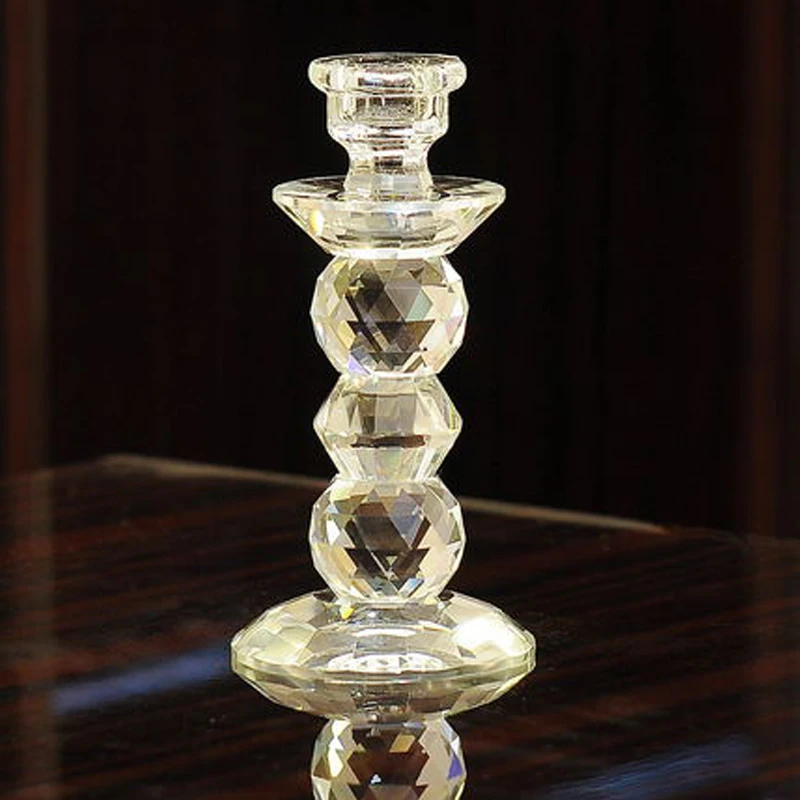 Креативные хрустальные подсвечники стеклянный цилиндр подходящая палка