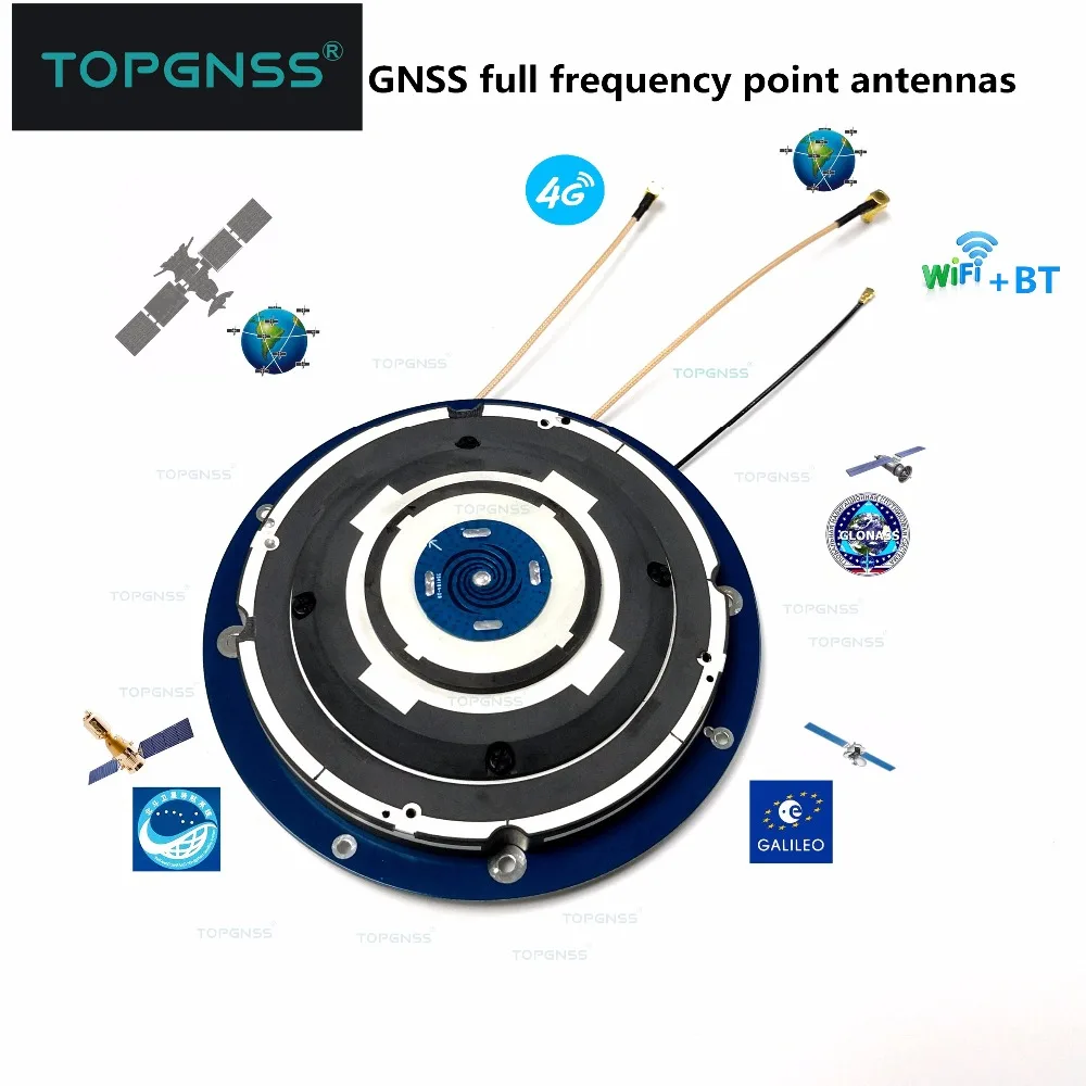 2 шт для RTK приемника высокой точности 4G/BT/WIFI/GPS/ГЛОНАСС/Beidou/Galileo GNSS антенна