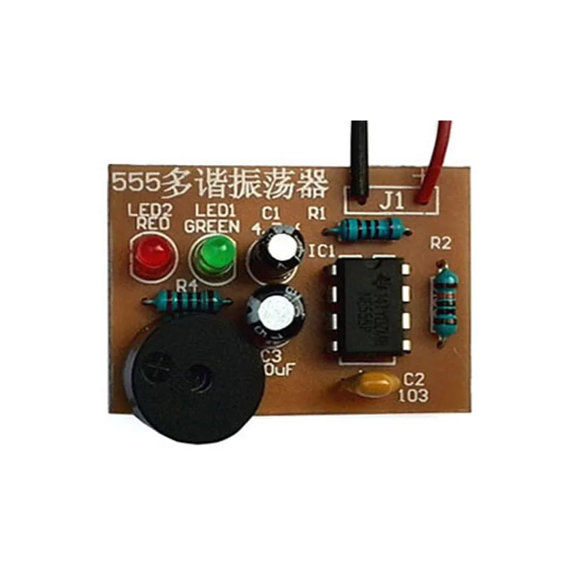 Cnikesin Diy 555 мультивибратора suite NE555 нестабильной схемы двойной flash электронные