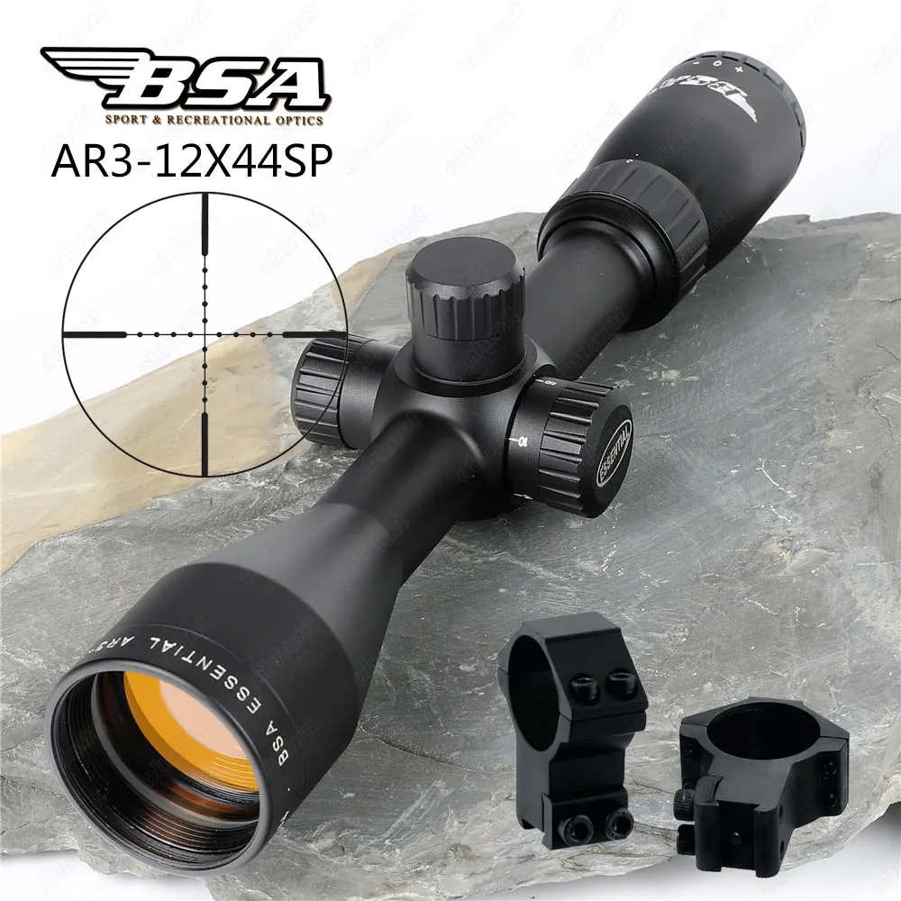 11 Dovetail Rings BSA эфирный AR 3-12X44 SP охотничий винтовочный оптический прицел боковой Parallax Mil точка сетка Воздушный пистолет прицел с металлической крышкой объектива - Цвет: 11 Dovetail Rings