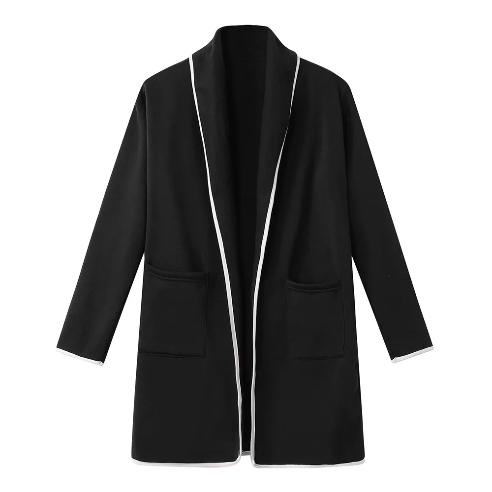 knitted Cardigan Women autumn Winter Loose Elegant Windbreaker Sweater Coat long fashion casual d90709 |