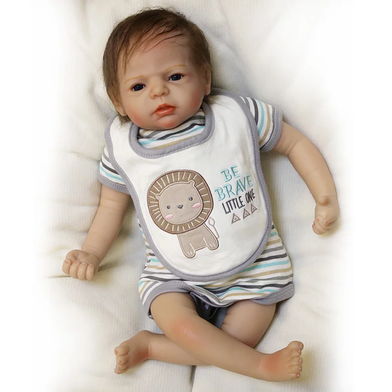 22 дюйма силиконовые детские куклы Reborn Baby Doll реалистичные игрушки для новорожденных кукла ручной работы для малышей куклы с одеждой подарок для детей