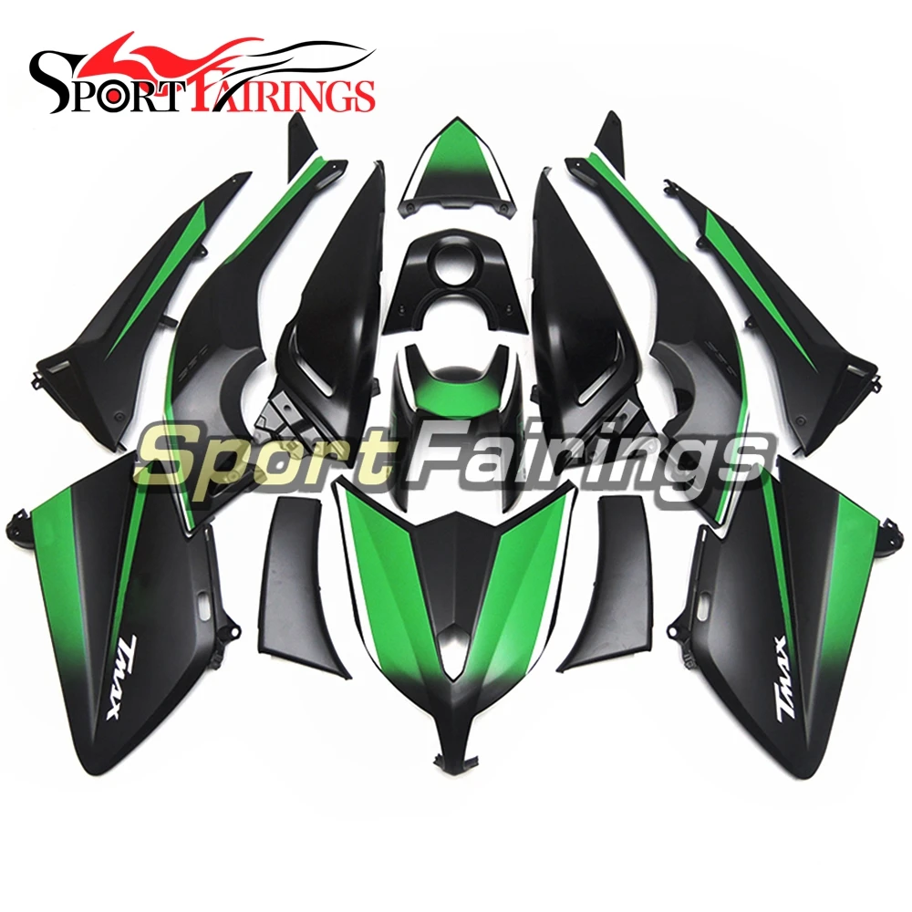 

Полный комплект обтекателей для Yamaha TMAX T-MAX 530 XP530 12 13 14, пластмассовые коврики из АБС-пластика, Пластмассовые Фитинги с зеленым корпусом, Нови...