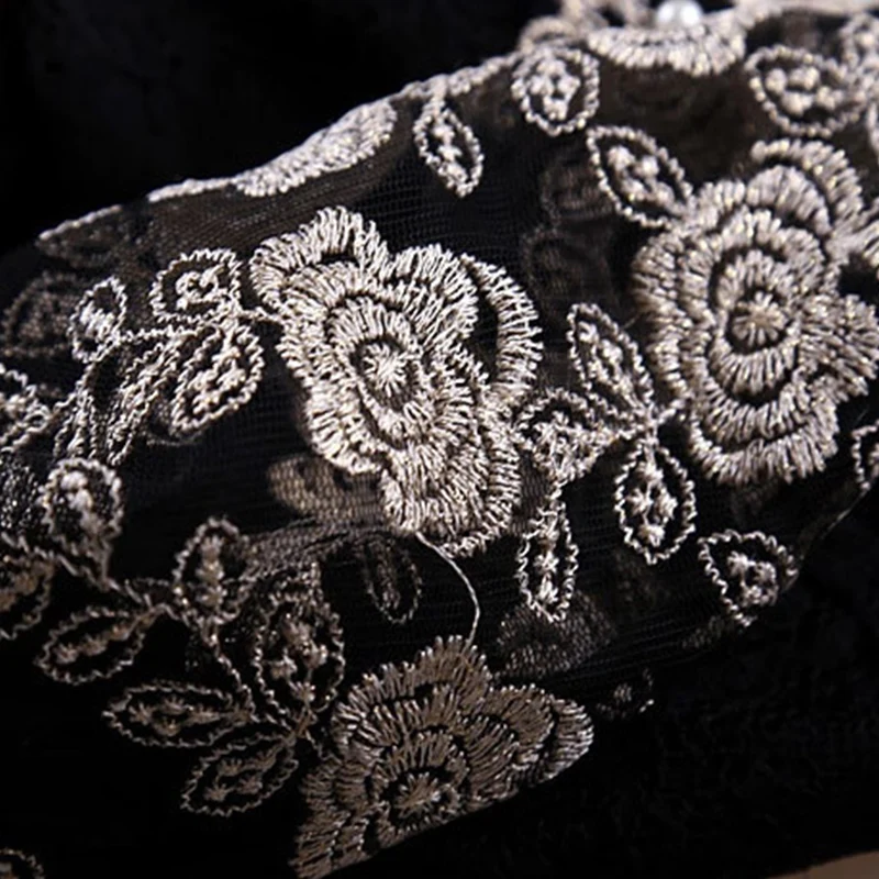 Винтажная кружевная сексуальная Длинная прозрачная сетчатая шифоновая блузка с