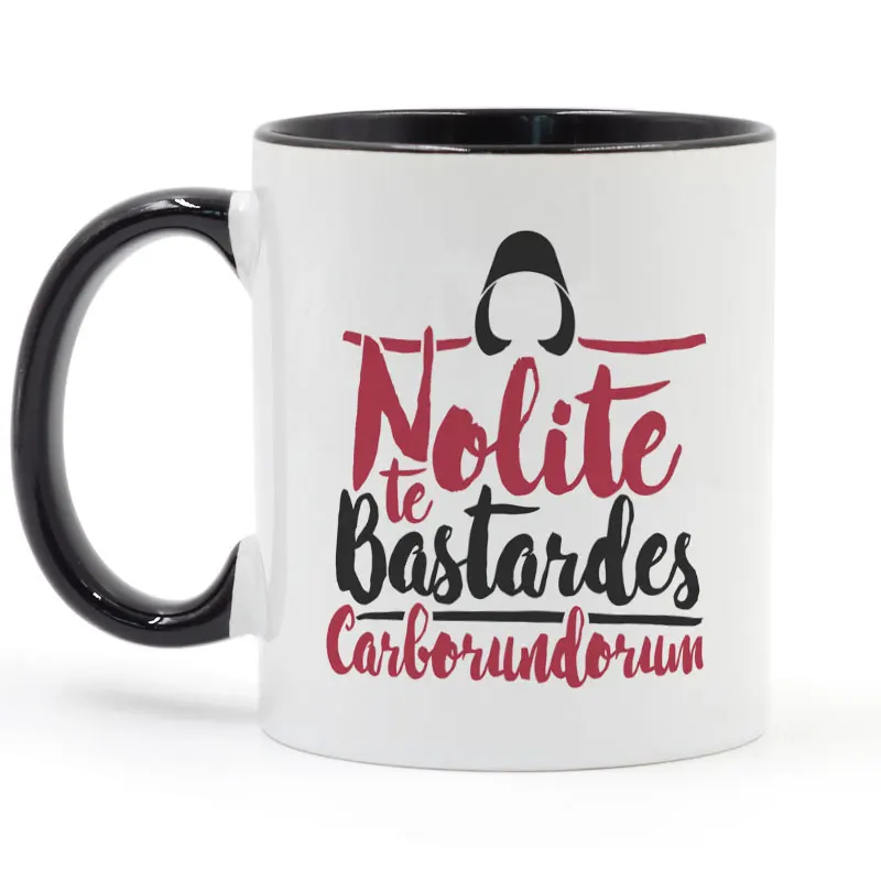 Кофейная кружка Nolite Bastardes Carborundorum с надписью handmслум креативные подарки 11 унций