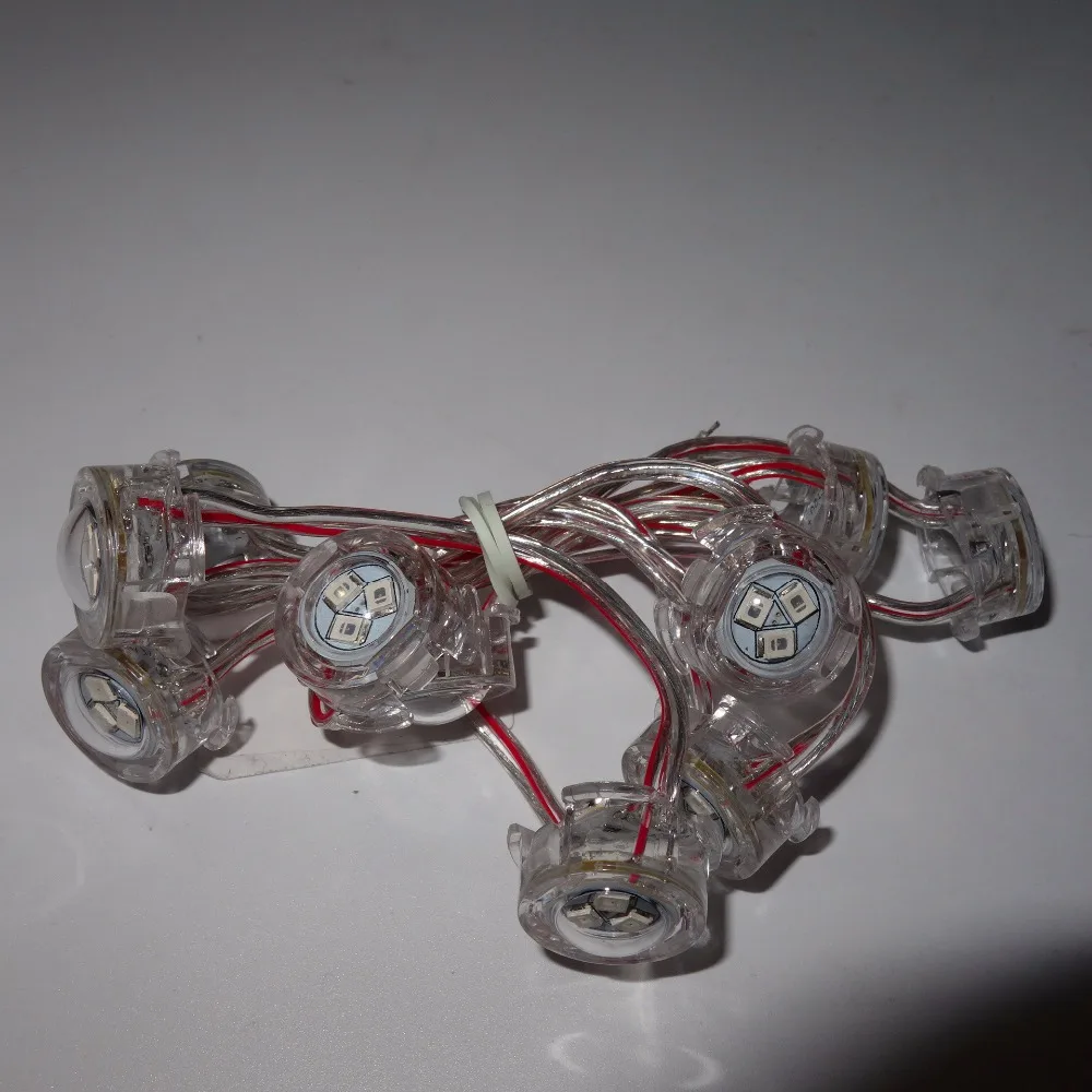 Светодиодный модуль диаметром 20 мм вход постоянного тока 12 В прозрачный провод