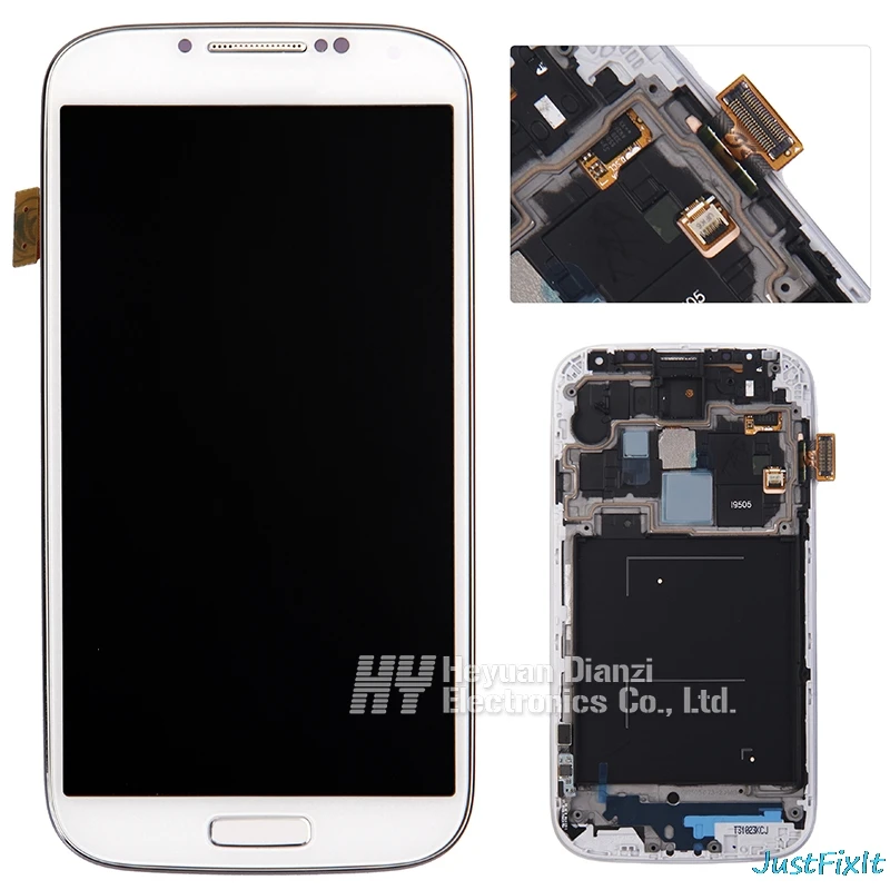 Для samsung Galaxy S4 I9500 i9505 ЖК дисплей сенсорный дигитайзер Датчик Стекло в сборе с