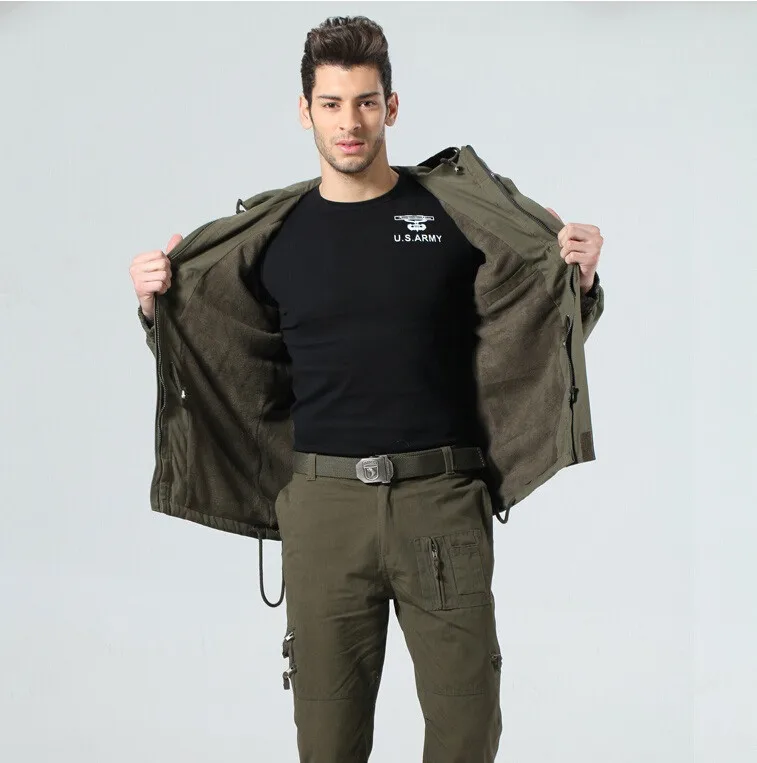 101 Для мужчин открытый Пособия по немецкому языку военно-тактические куртки хлопка ветрозащитный Спорт Тренч Army Костюмы Размеры M-3XL