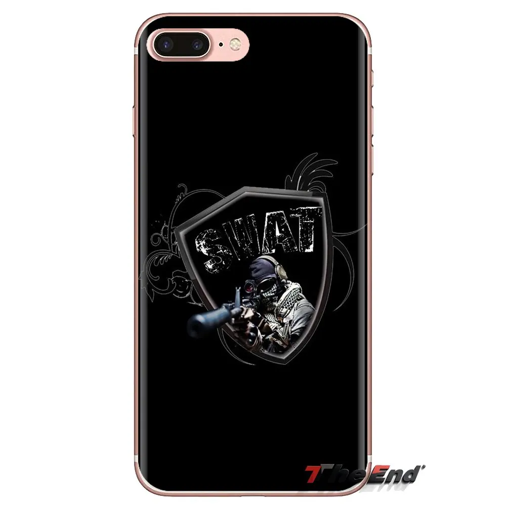 Для LG G3 G4 Mini G5 G6 G7 Q6 Q7 Q8 Q9 V10 V20 V30 X Power 2 3 K10 K4 K8 2017 TPU чехол Чехлы Swat команда логотип