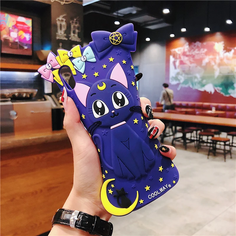 Для iphone 7 plus милый мультяшный Сейлор Мун прекрасный мягкий чехол для X XR XS max 6 S 6Sp 8