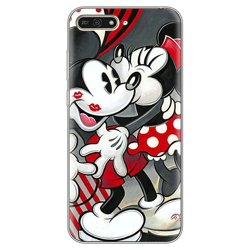 Милый Забавный мультяшный чехол для Coque huawei Y6 чехол прозрачный защитный для huawei Honor 7A 5,7 дюймов чехол для телефона задняя крышка