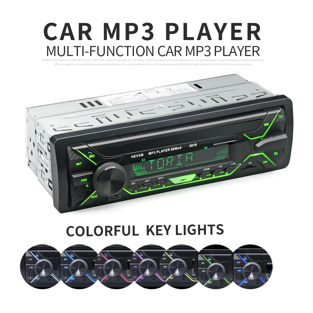 12 В Bluetooth автомобильный стерео FM радиоприемник MP3 аудио беспроводной плеер U диск