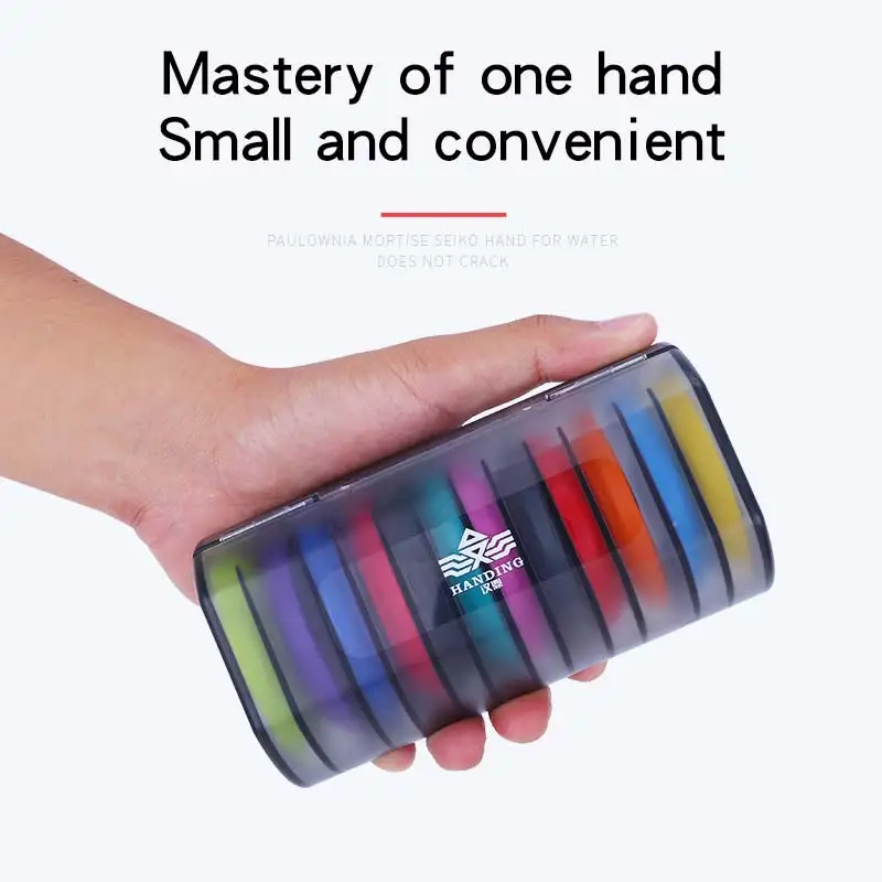 

Multi-function 12-Axis Silica Gel Main Line Axis Box Fishing Accessories Rainbow Main Line Axis
