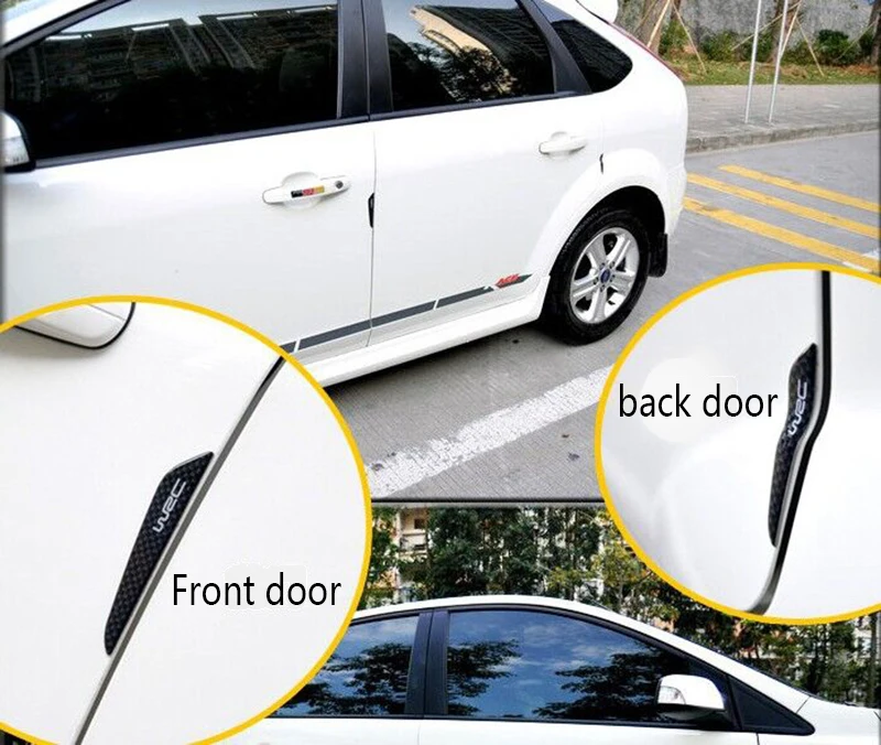 4 шт. Защитная Наклейка на дверь автомобиля WRC бампер полосы для LADA Priora Sedan sport Kalina