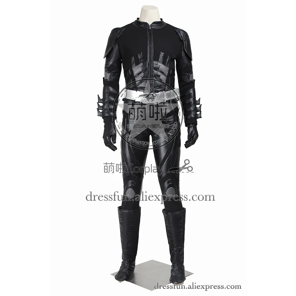 Batman The Dark Knight Rises Cosplay Costume Bruce Wayne with Cape Black Suit Uniform Full Set Fast Shipping Halloween | Тематическая