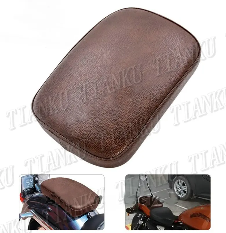 Подставка для заднего сиденья из коричневой кожи 6 присосок VStar 400 650 Virago Xv Road Star