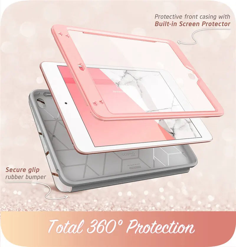 Для ipad Mini 4 5 Чехол i-Blason Cosmo полный корпус Trifold Стенд защитный чехол с Авто Режим сна/пробуждения и встроенный протектор экрана