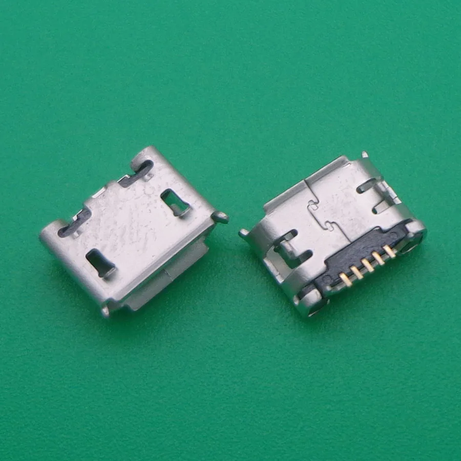 5-контактный разъем Micro USB 100X тыловая сторона 5P Ox Horn задняя зарядная розетка для