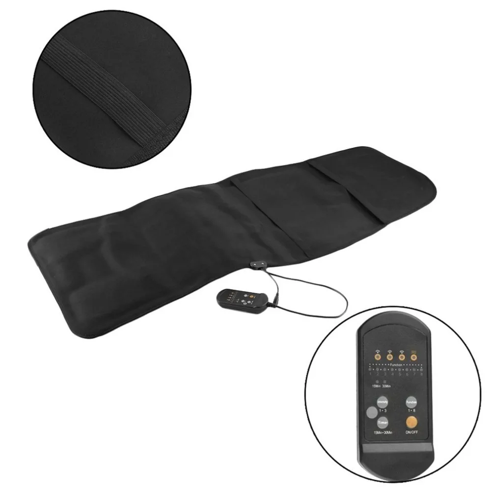Car Household Office Full Body Massage Cushion Lumbar Heat Vibration Neck Back Relaxation Seat EU/US Plug new |