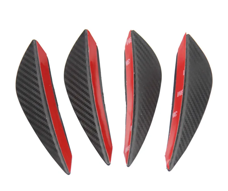 OSIAS 4 черный спойлер из углеродного волокна бампер для губ плавники дефлектор