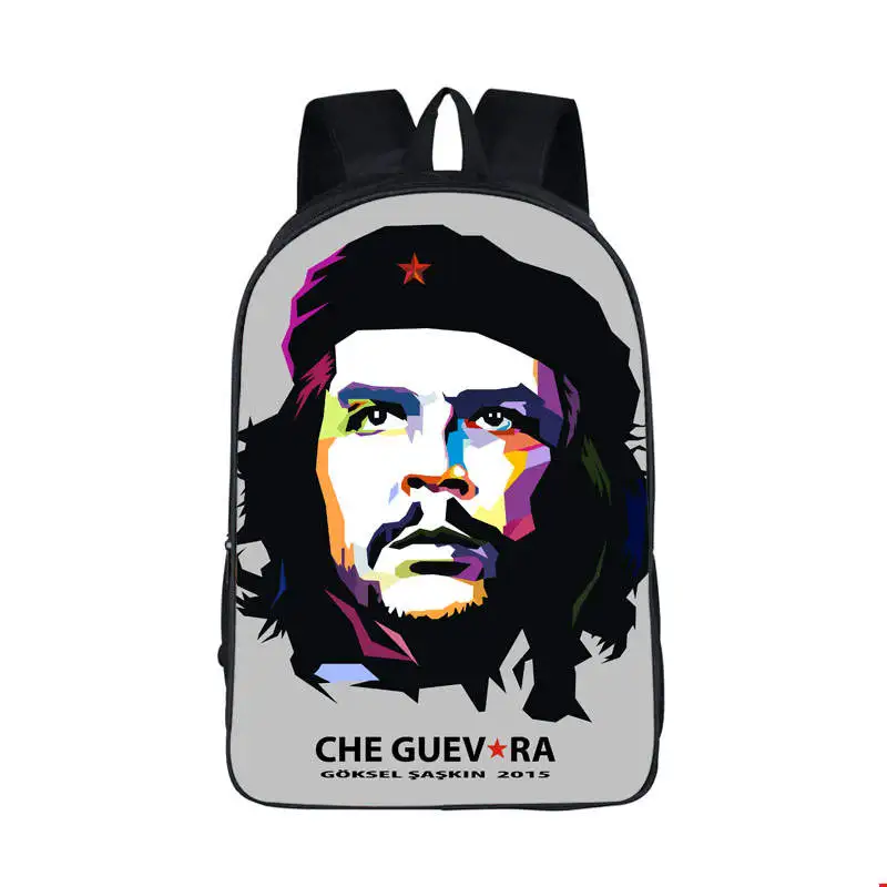Рюкзак hero Che Guevara для подростков, женский и мужской рюкзак для путешествий, детские школьные рюкзаки, детская повседневная сумка, школьные сумки - Цвет: 16QGWL6