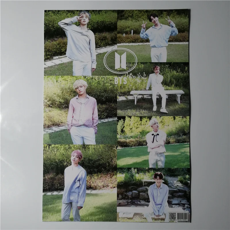 8*(42x29 см) KPOP в стиле корейских звезд(Bangtan Boys BLACKPINK GOT7 WANNA ONE EXO BIGBANG) плакаты наклейки на стену kpop ВСЕ ЗВЕЗДЫ
