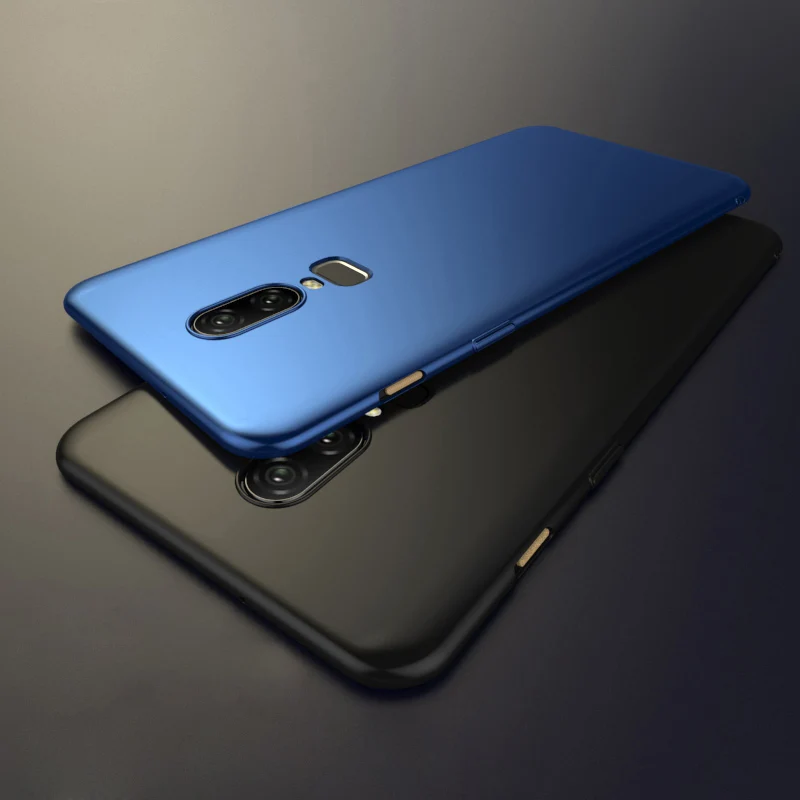 Гладкий Чехол для Oneplus 6 ультратонкий жесткий защитный чехол бесплатная доставка
