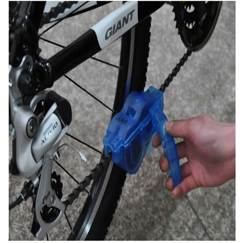 Портативный очиститель для велосипедной цепи инструмент чистки щетки машинки