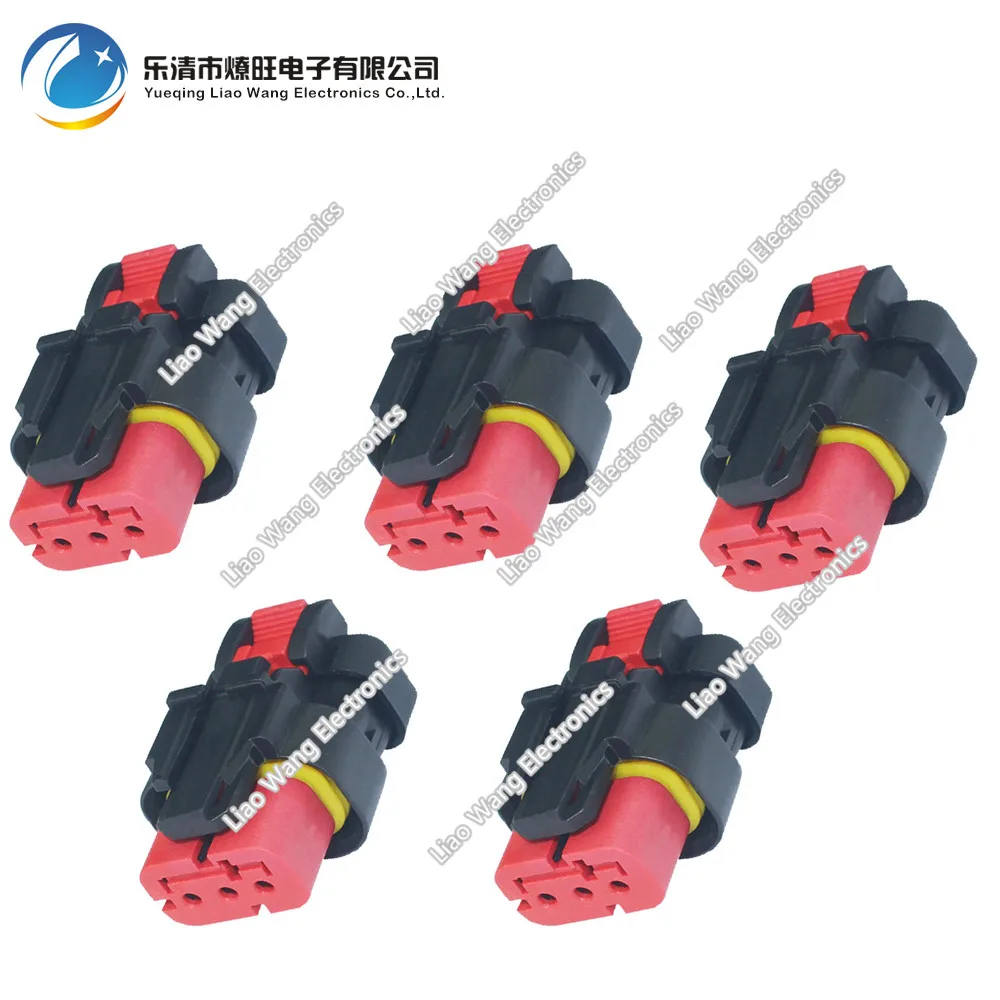 5 комплектов 3-контактный Автомобильный датчик, штекер экскаватора, соединитель шлейки с клеммой DJ7032-1.6-21 connector 3 P