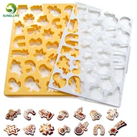 christmas cookie cutter snowflake biscuit cookie mold cuts out up to 28 pieces at once snowman fondant chocolate mould bakeware