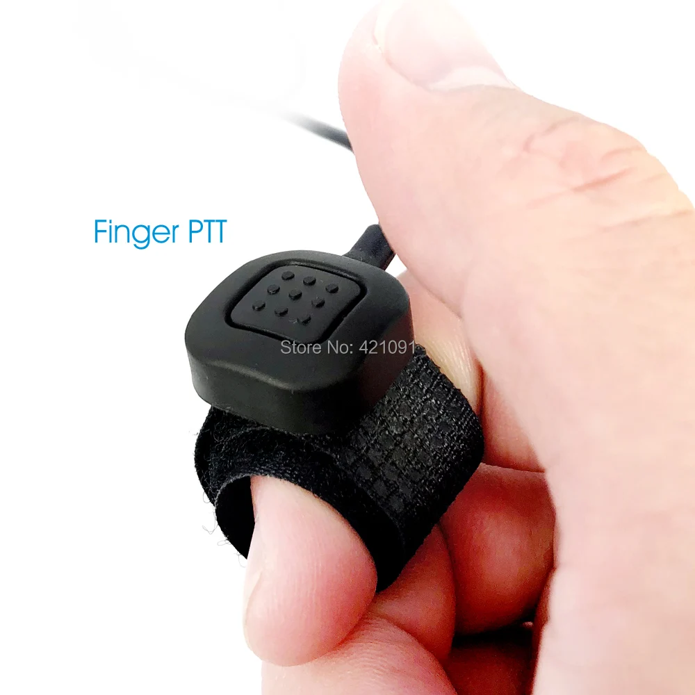 Одностороннее сзади шейным Динамик гарнитура микрофон для Kenwood BAOFENG Walkie Talkie Радио
