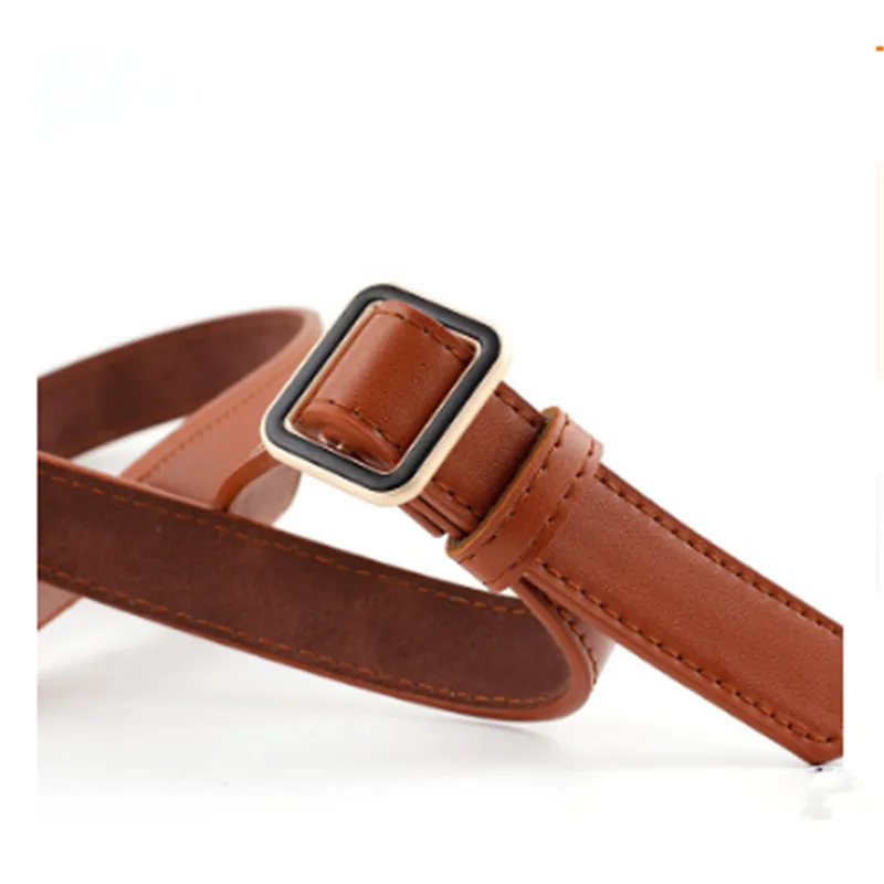 

Buckles Belt female deduction side gold buckle jeans wild belts for women New fashion students simple ST5