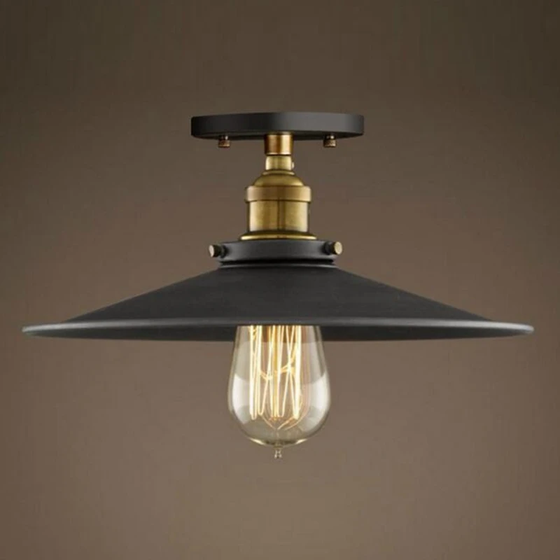 

LukLoy Vintage Ceiling Lights, Retro Iron Ceiling Decorative Lamp Lights for Balcony Corridor Home Kitchen Decorations