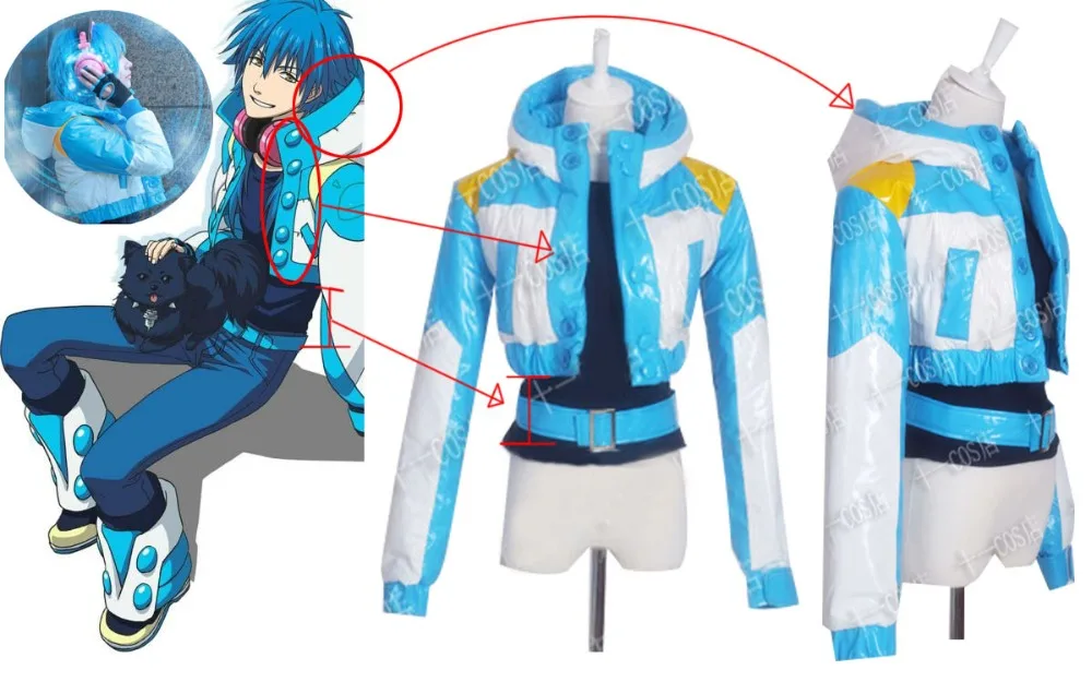 Аниме драматический костюм мурде персонаж Noiz DMMd Seragaki Aoba Косплей костюмы Топы