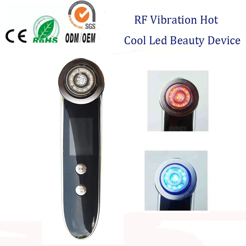 Портативный красный синий светодиод Горячая крутая терапия RF EMS радиочастотная