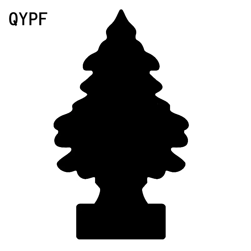 

QYPF 11.1cm*18.6cm Small Tease Cartoon Potted Tree And Flexible Vinyl Car Window Graphical Sticker Decal C18-0431
