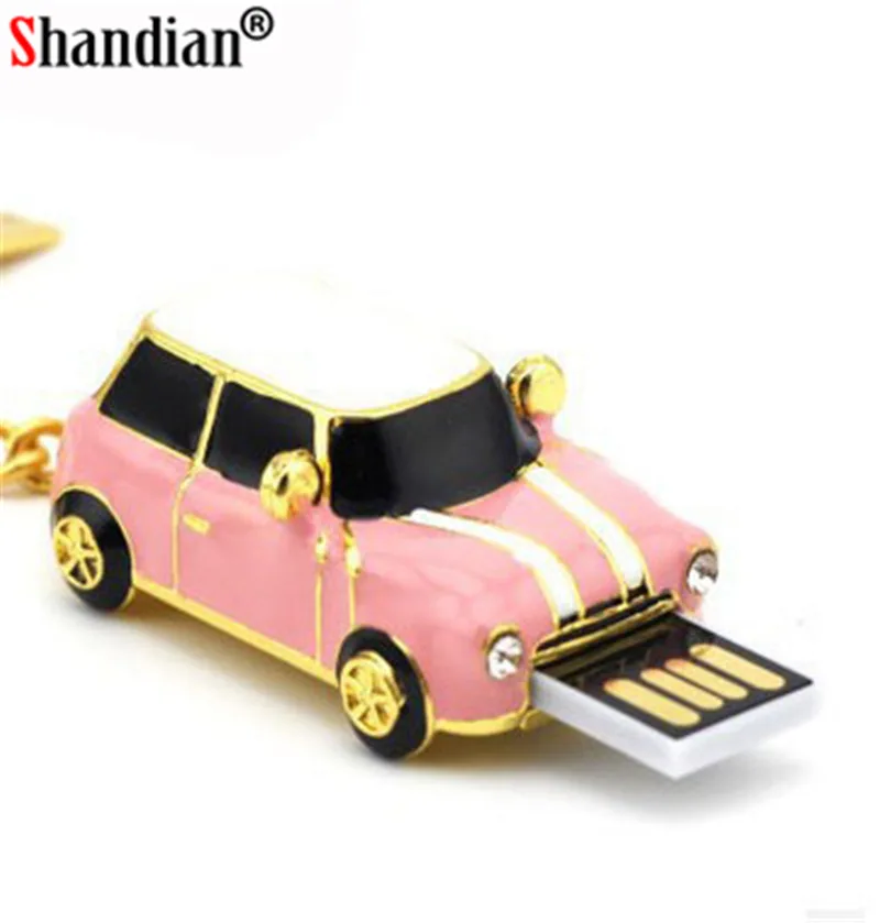 Pink JASTER роскошный Автомобильный USB флэш-накопитель 4 ГБ 8 ГБ 16 ГБ 32 ГБ флеш-диск USB 2,0 Флешка в виде бижутерии USB флеш-накопитель Флэшка-накопитель - Цвет: Pink