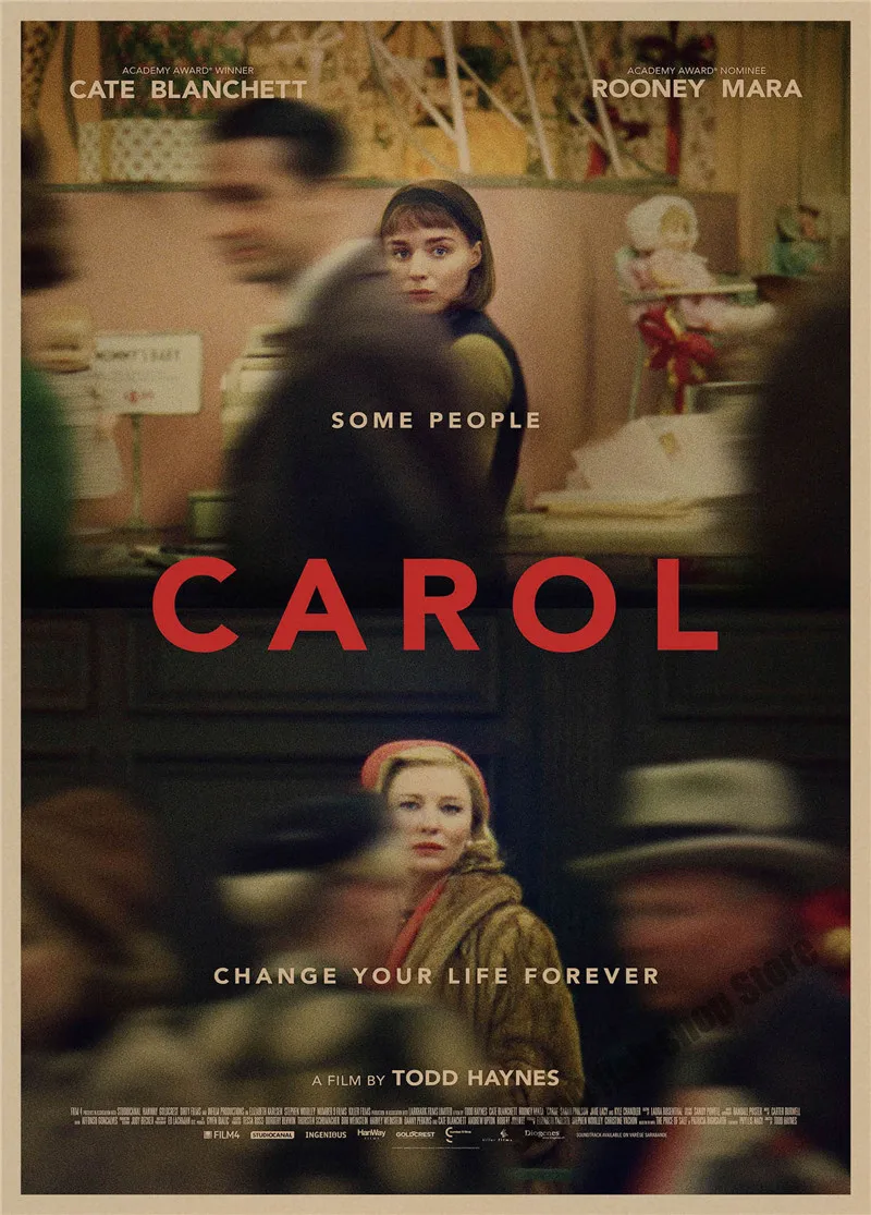 Carol ретро плакат, крафт-бумага, бумага для бара, кафе, домашний Декор, живопись, наклейка на стену