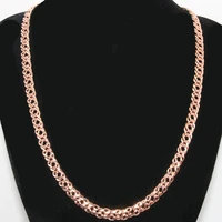 big hip hop link chain necklace rose gold filled trendy mens womens curb necklace