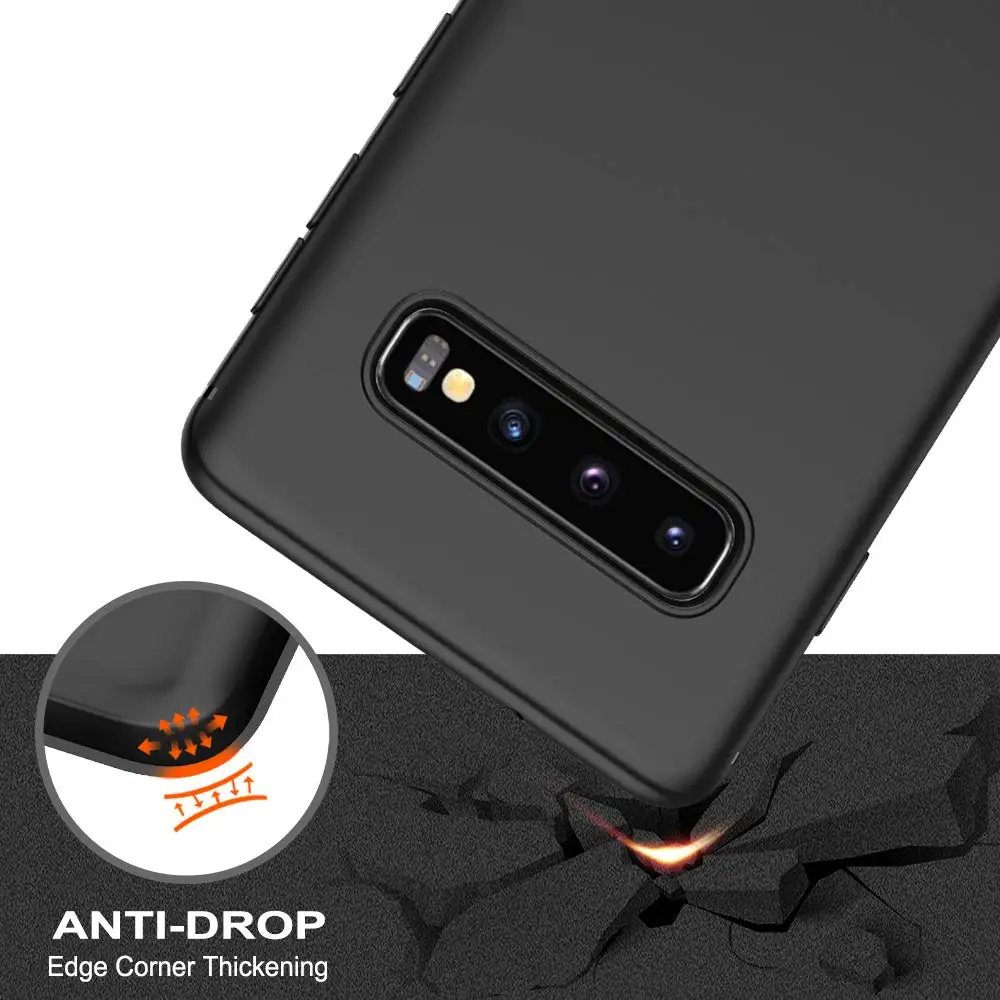 Силиконовый Ультратонкий чехол для Samsung Galaxy S10 S10E S8 S9 Plus S7 edge S7e Note 9 8 + Полностью