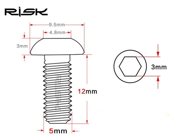 2 шт. титановый держатель болтов для бутылок TI M5x12mm велосипедный винт бутылки с