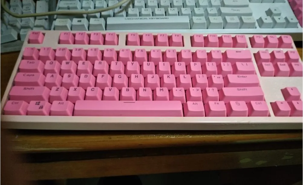 104 клавиш OEM профиль Cherry MX переключатели механическая клавиатура колпачки для ключей ABS розовый цвет колпачки для подсветки