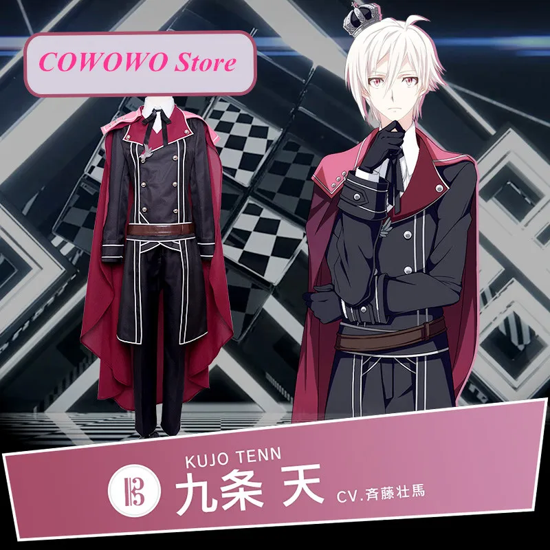 

Аниме! Idolish7 триггер Kujo Tenn, Готическая Военная униформа, косплей, сценический костюм для Хэллоуина, карнавальный костюм, полный комплект, бес...