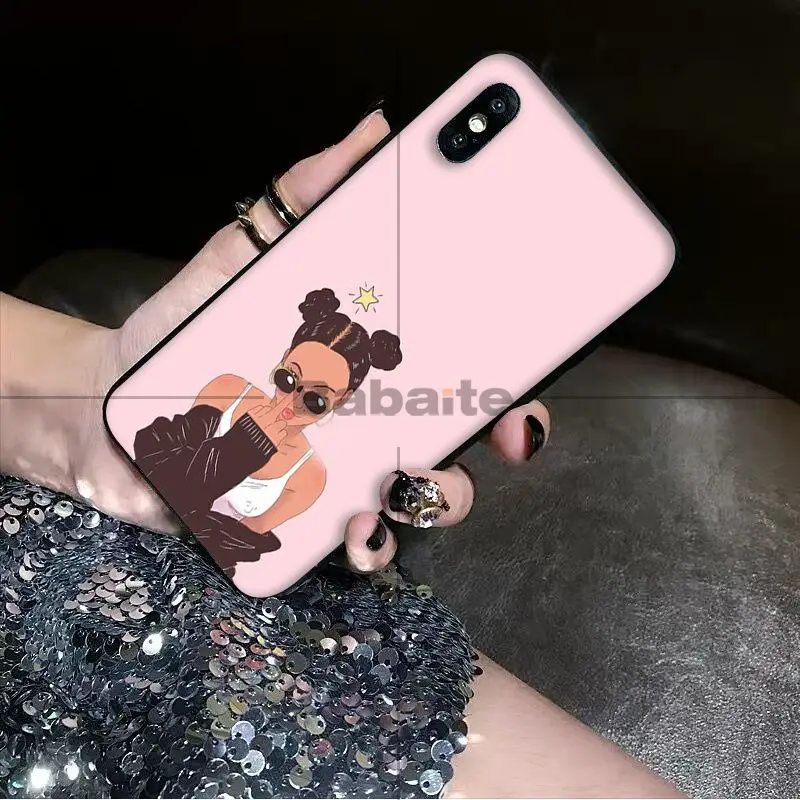 Мягкий чехол для телефона Babaite MELANIN POPPIN Black Girl1 на заказ iPhone 8 7 6 6S Plus 5 5S SE XR X XS
