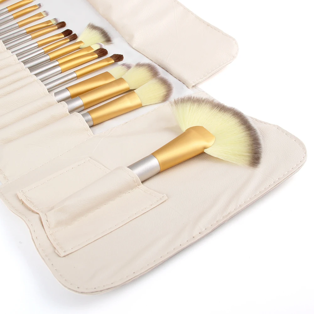 24 шт./компл. Профессиональные кисти для макияжа тени век консилер губ пудра набор
