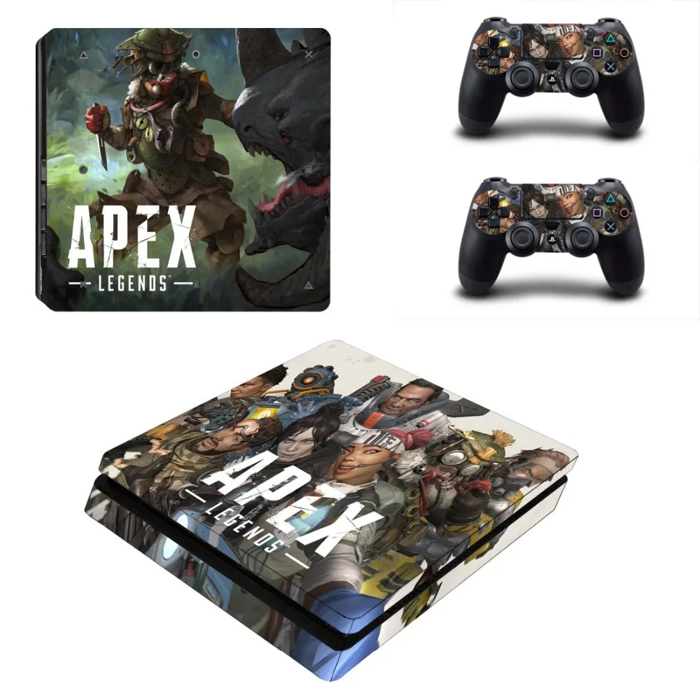 Игра Apex lengends PS4 тонкая кожа Виниловая наклейка, стикер для Playstation 4 консоли и 2 контроллеры PS4 тонкая кожа Стикеры